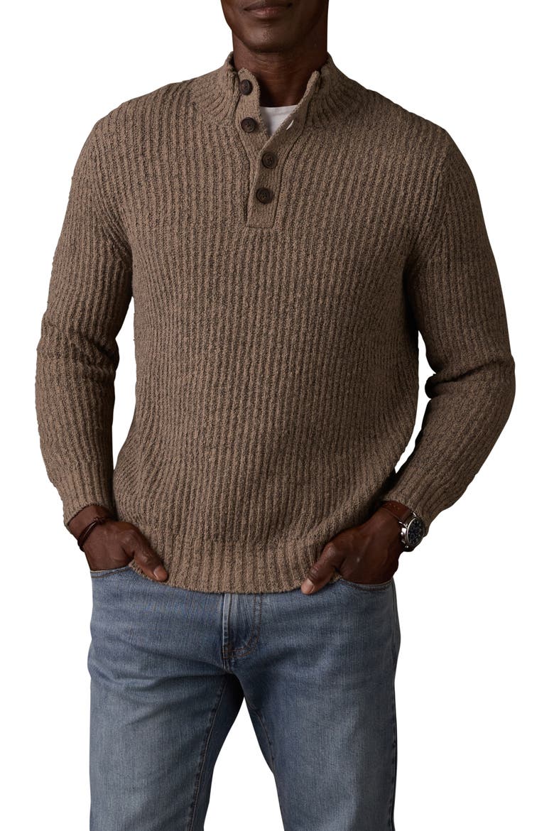 Boucle Popover Sweater, Main, color, TAUPE