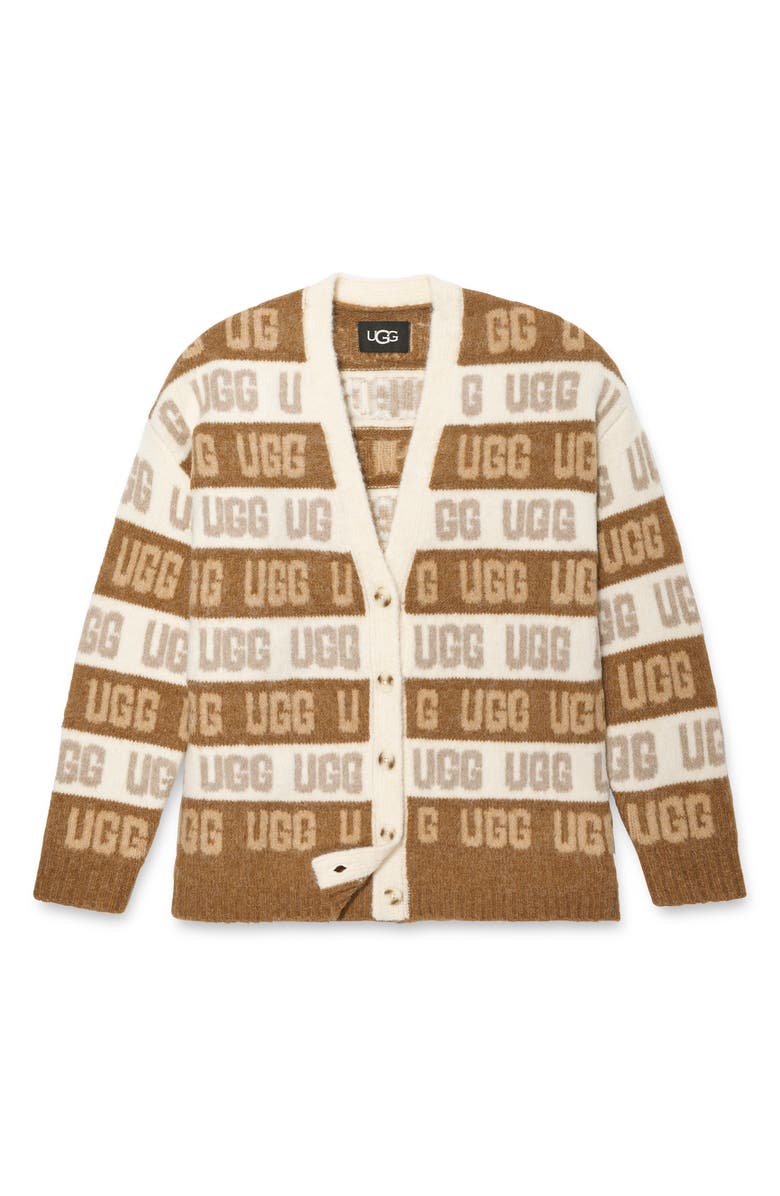 UGG<sup>®</sup> Graphic Logo Cardigan, Alternate, color,