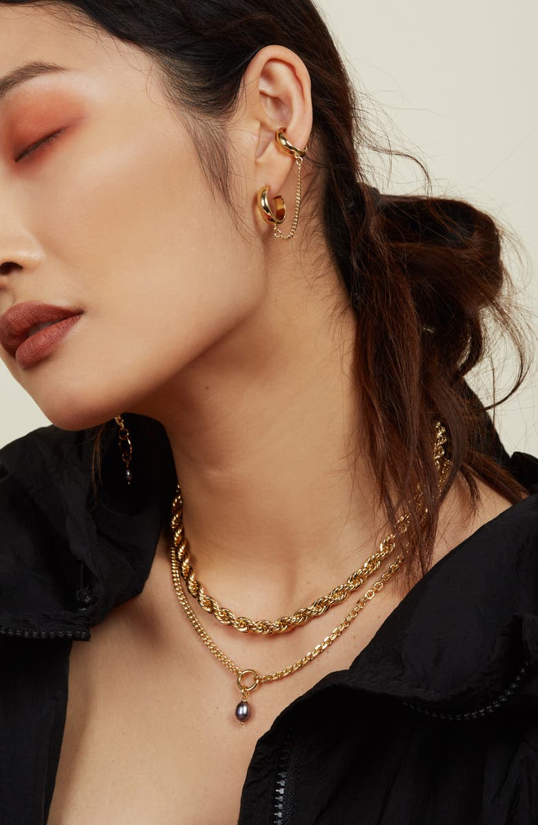 Lady Grey XL Rope Chain Necklace, Alternate, color, Gold