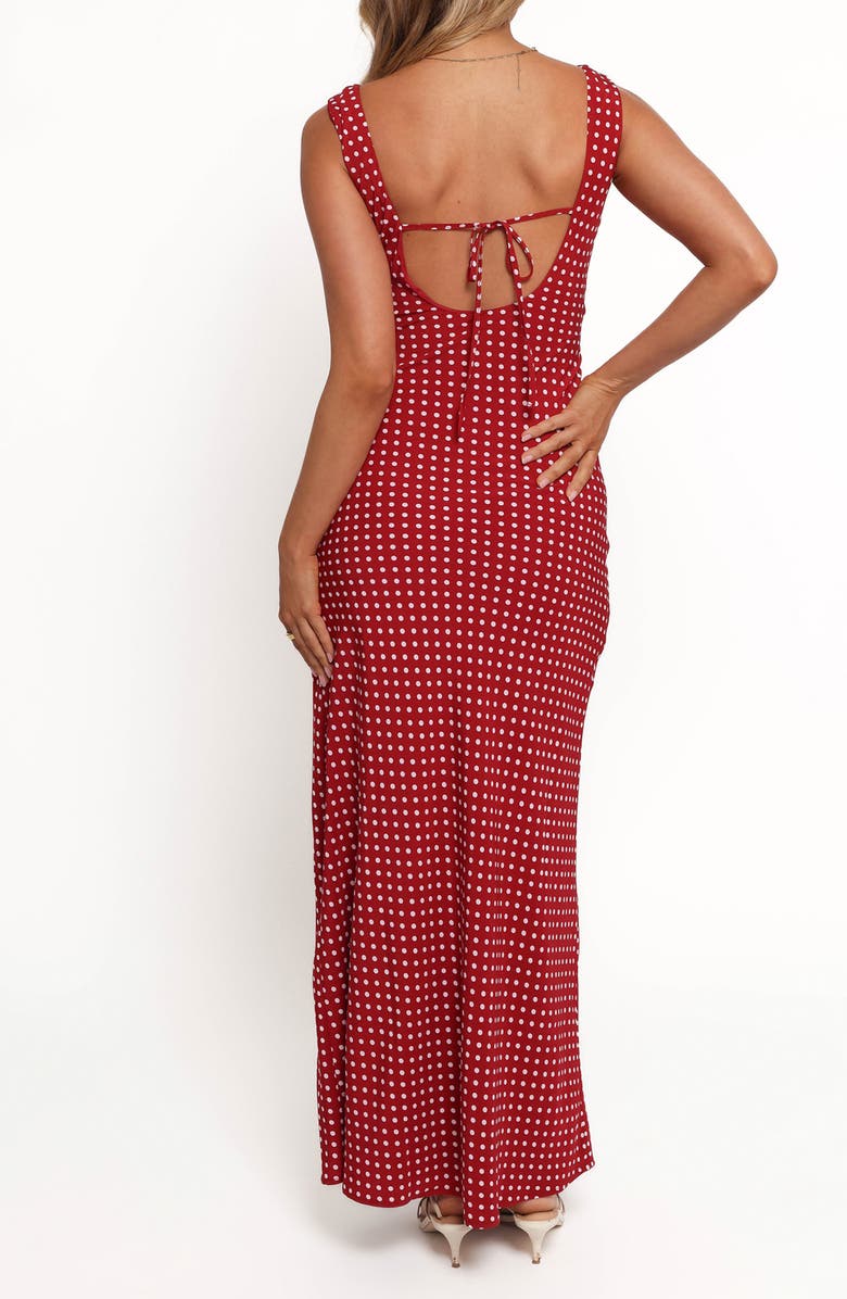 Petal & Pup Leni Polka Dot Maxi Dress, Alternate, color, Red Polka Dot