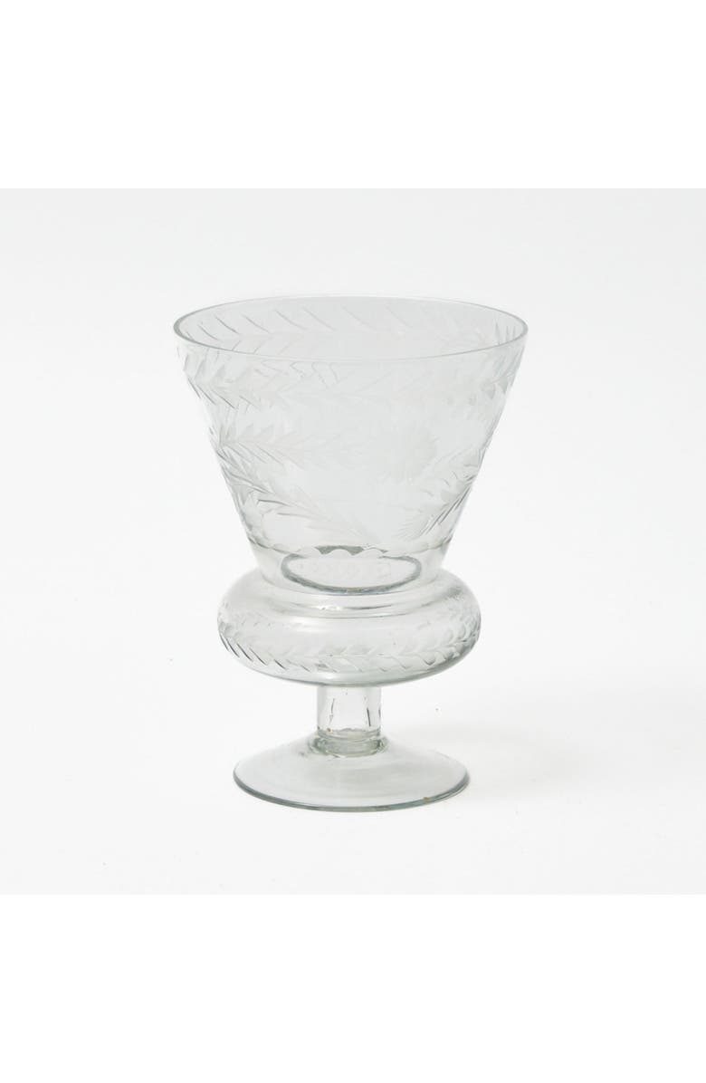 Mrs. Alice Veronica Engraved Glass Vase, Main, color, Clear