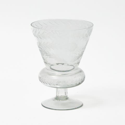 Veronica Engraved Glass Vase