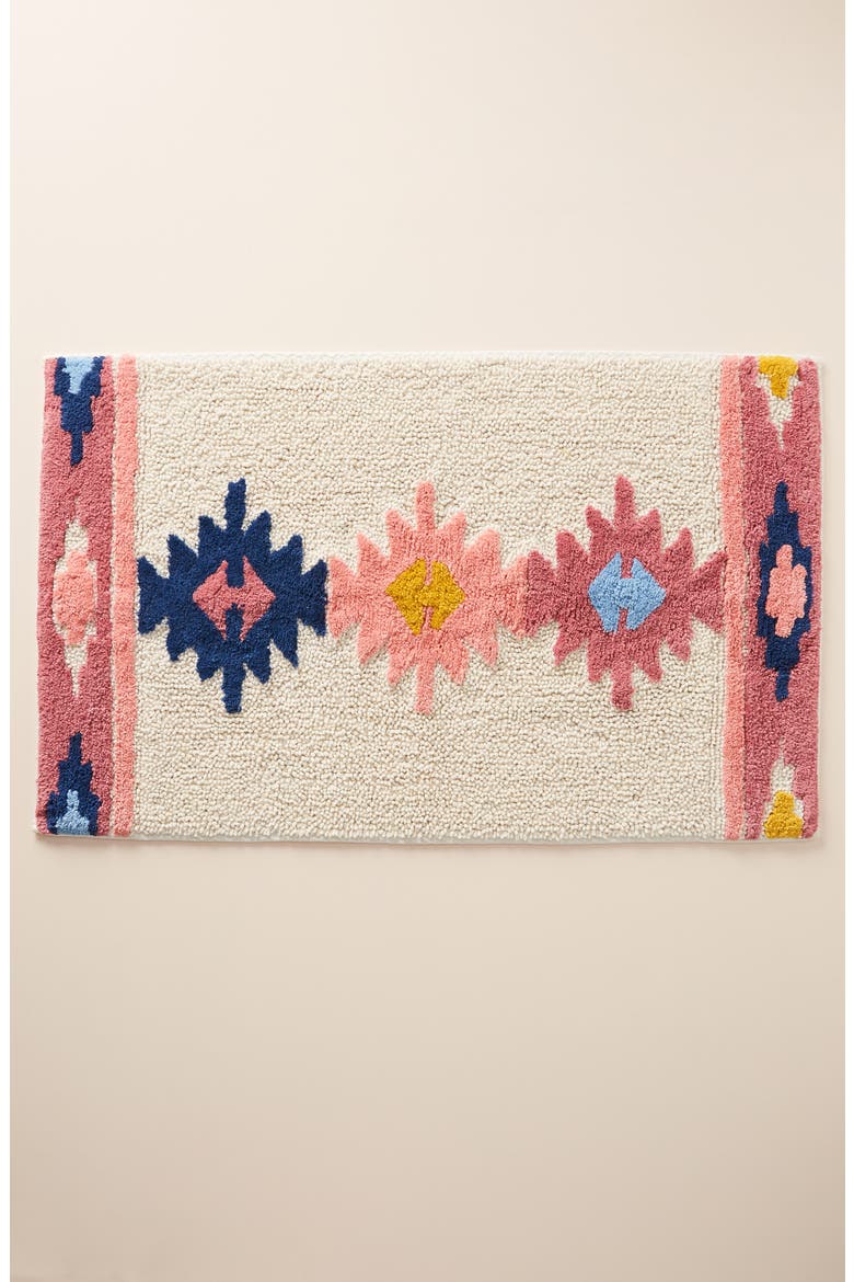 Anthropologie Harper Geo Bath Mat, Main, color, MULTI