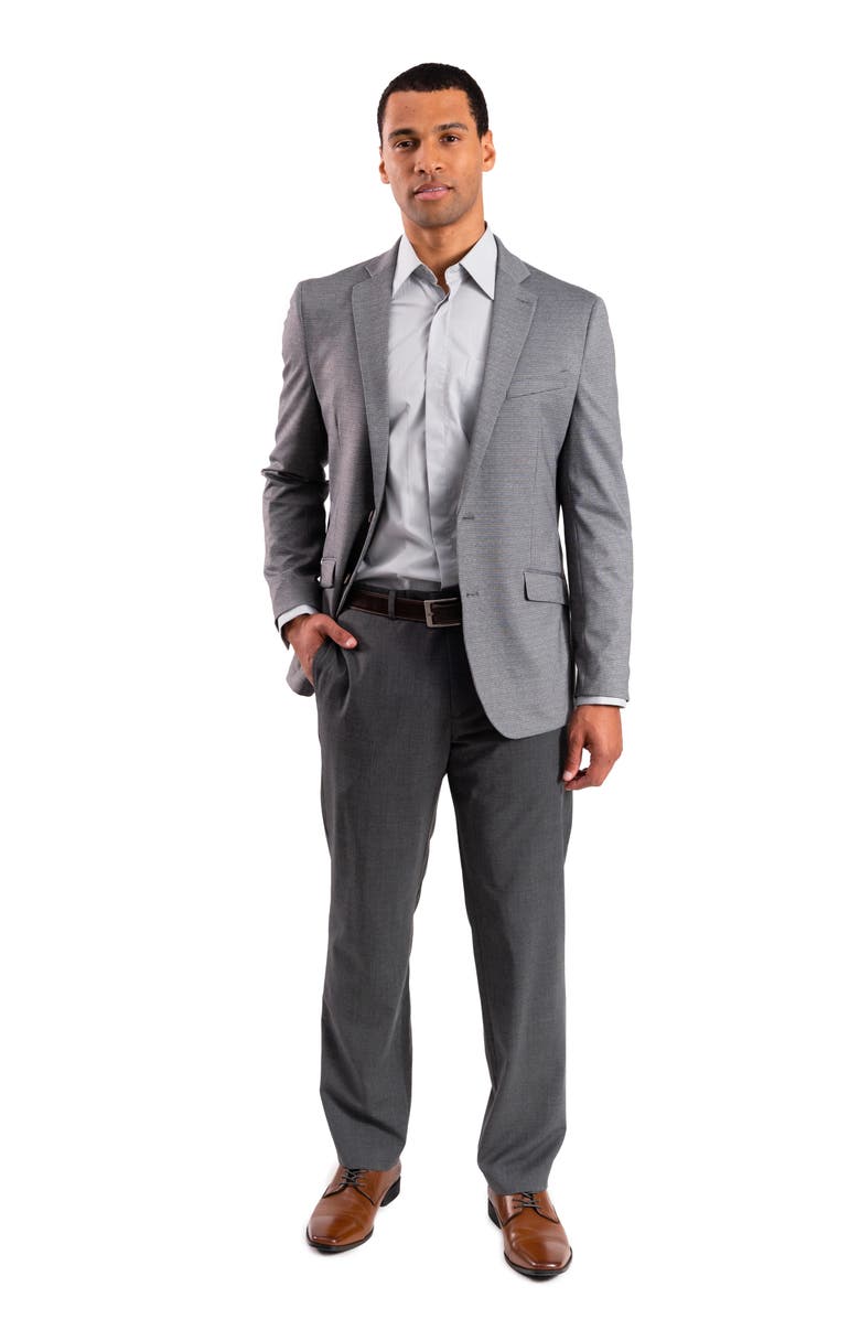 SAVILE ROW CO Tic Knit Sport Coat, Alternate, color, Grey