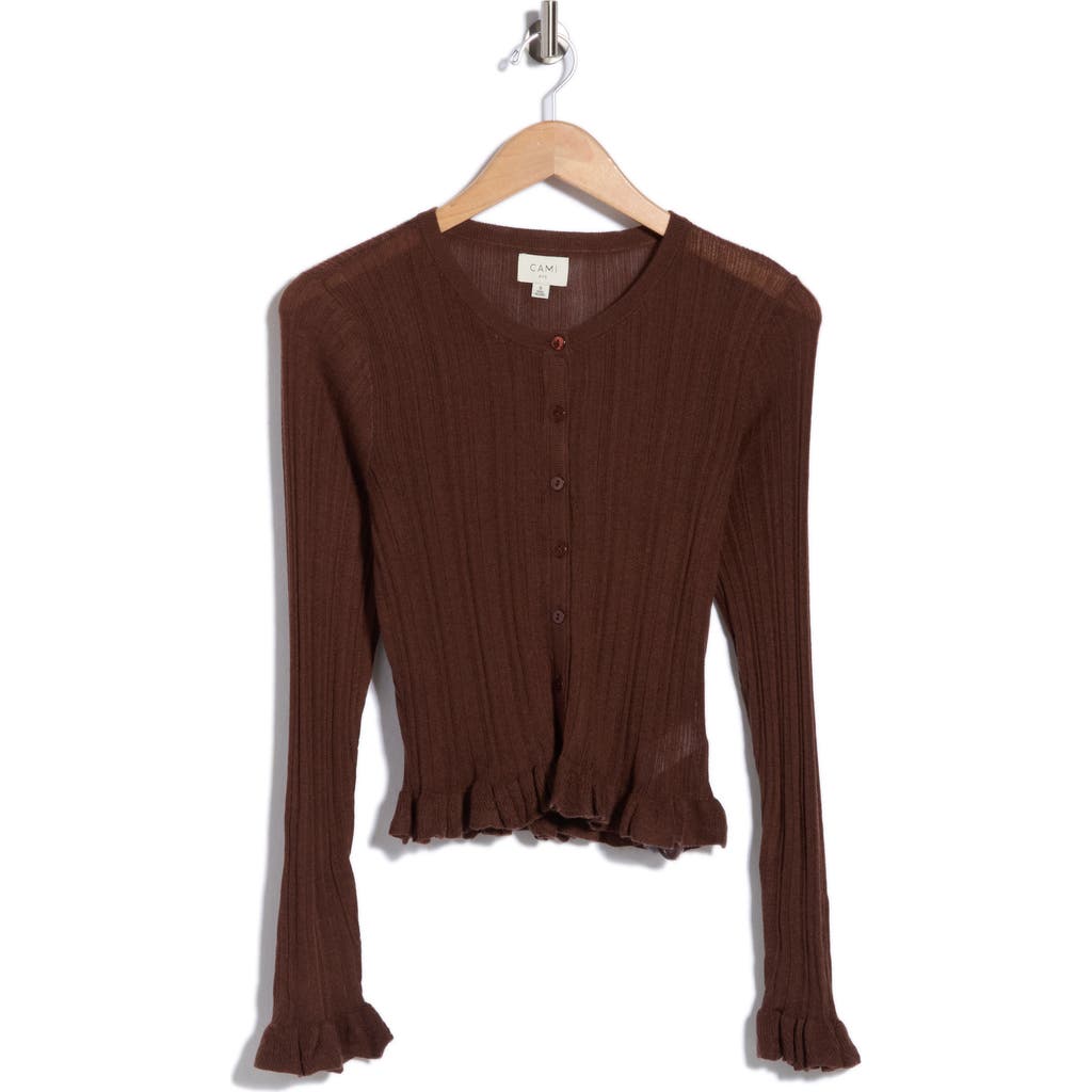 Cami Nyc Nesrine Cardigan In Truffle