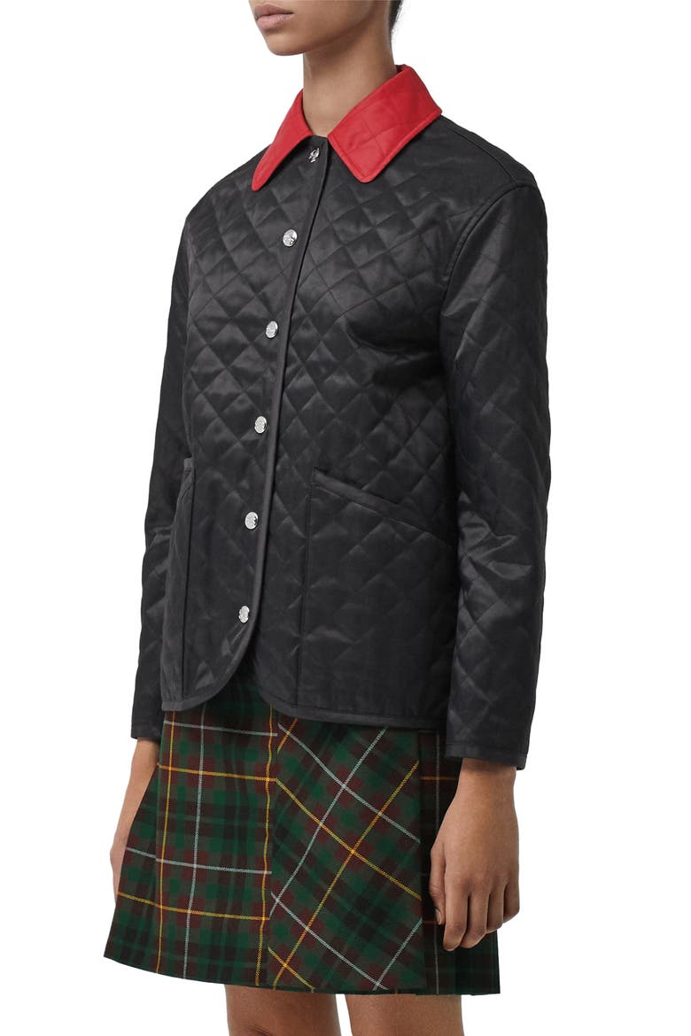 Dranefield Diamond Quilted Jacket, Alternate, color, BLACK