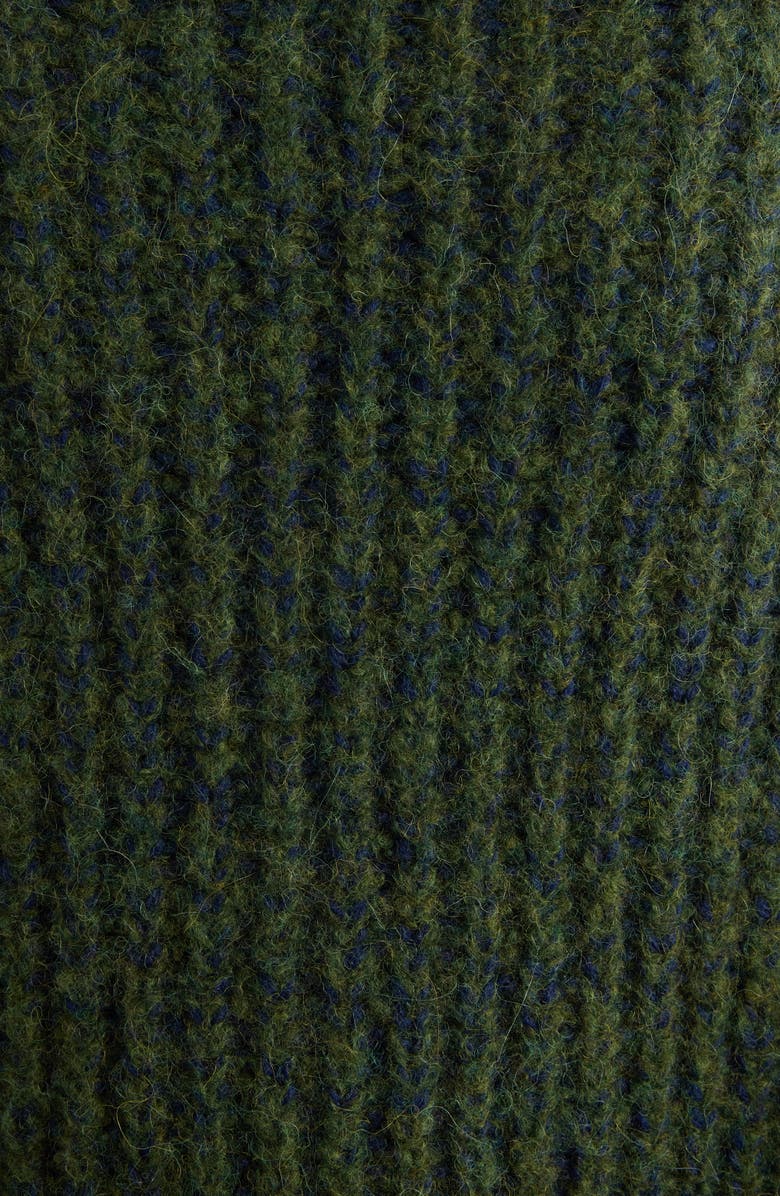 Dries Van Noten Teubina Embellished Oversize Sweater, Alternate, color, Dark Green