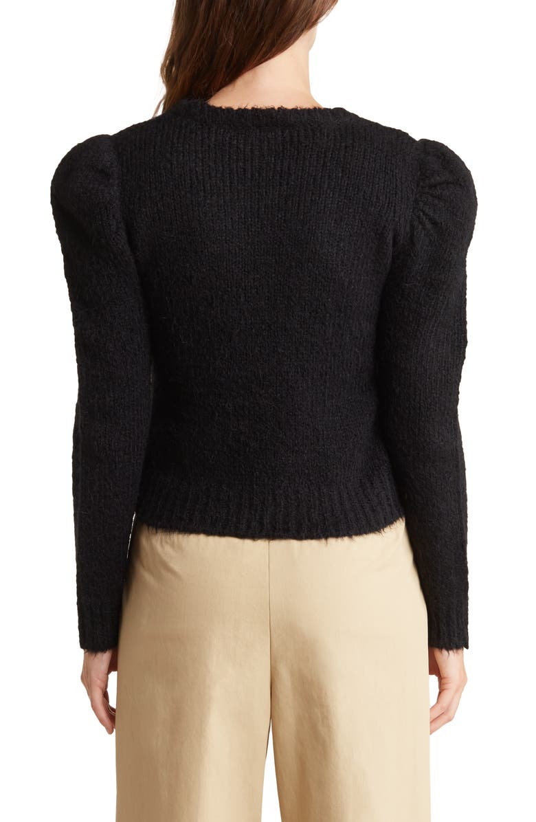 Derek Lam 10 Crosby Locken Puff Sleeve Sweater, Alternate, color, 