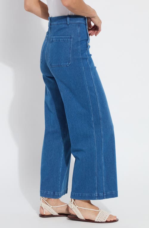 Lyssé Mallory Sailor Wide Leg Pants In Midwash