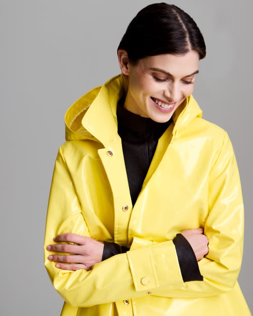 Jane Post Iconic Princess Rain Slicker In Sunflower Yellow