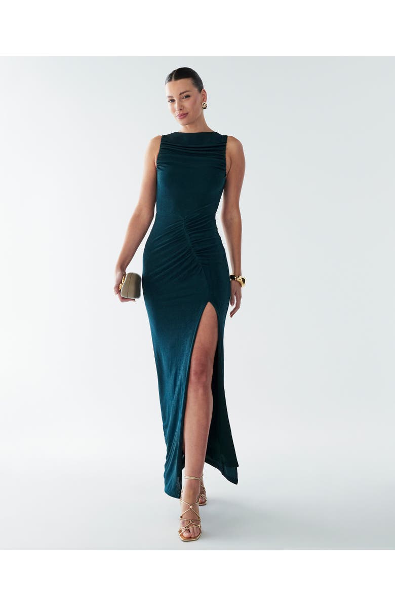 BWLDR Kyley Dress, Alternate, color, Emerald