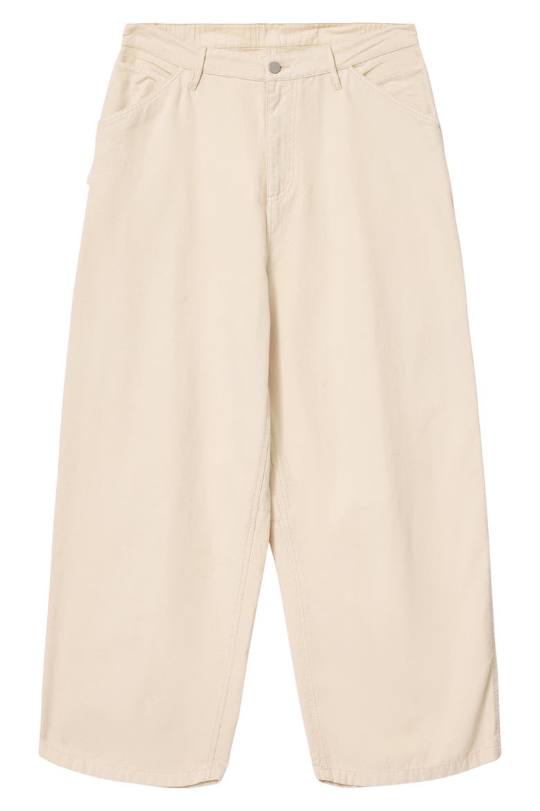 Jackson Barrel Leg Trousers, Alternate, color, PEBBLE WHITE