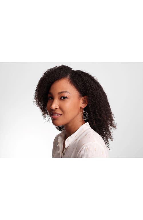 Kiara By Ki-ele Selena Lotus Small Hoop Earrings In Gold