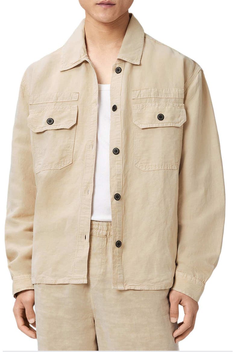 Korten Relaxed Fit Shacket, Alternate, color, SAND BROWN