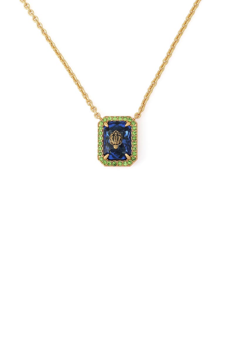 Short Pendant Necklace, Main, color, BLUE