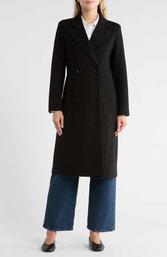 Sam Edelman Plaid Double Breasted Coat