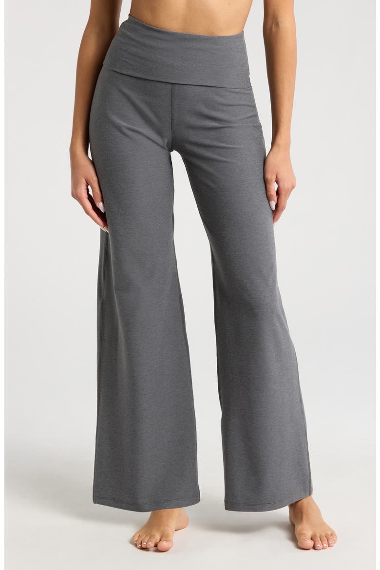 Space Dye Wide Leg Pants, Main, color, TRUE GRAY HEATHER