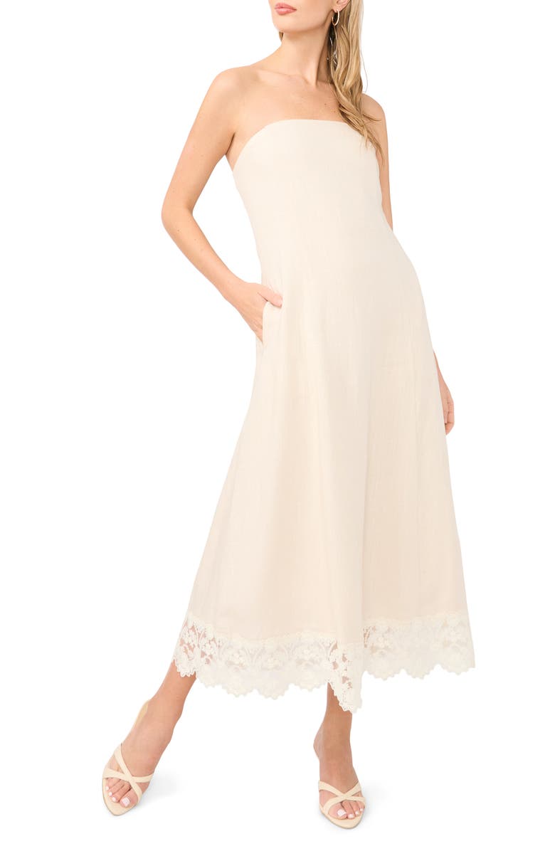 1.STATE Strapless Midi Dress, Main, color, Peppercorn