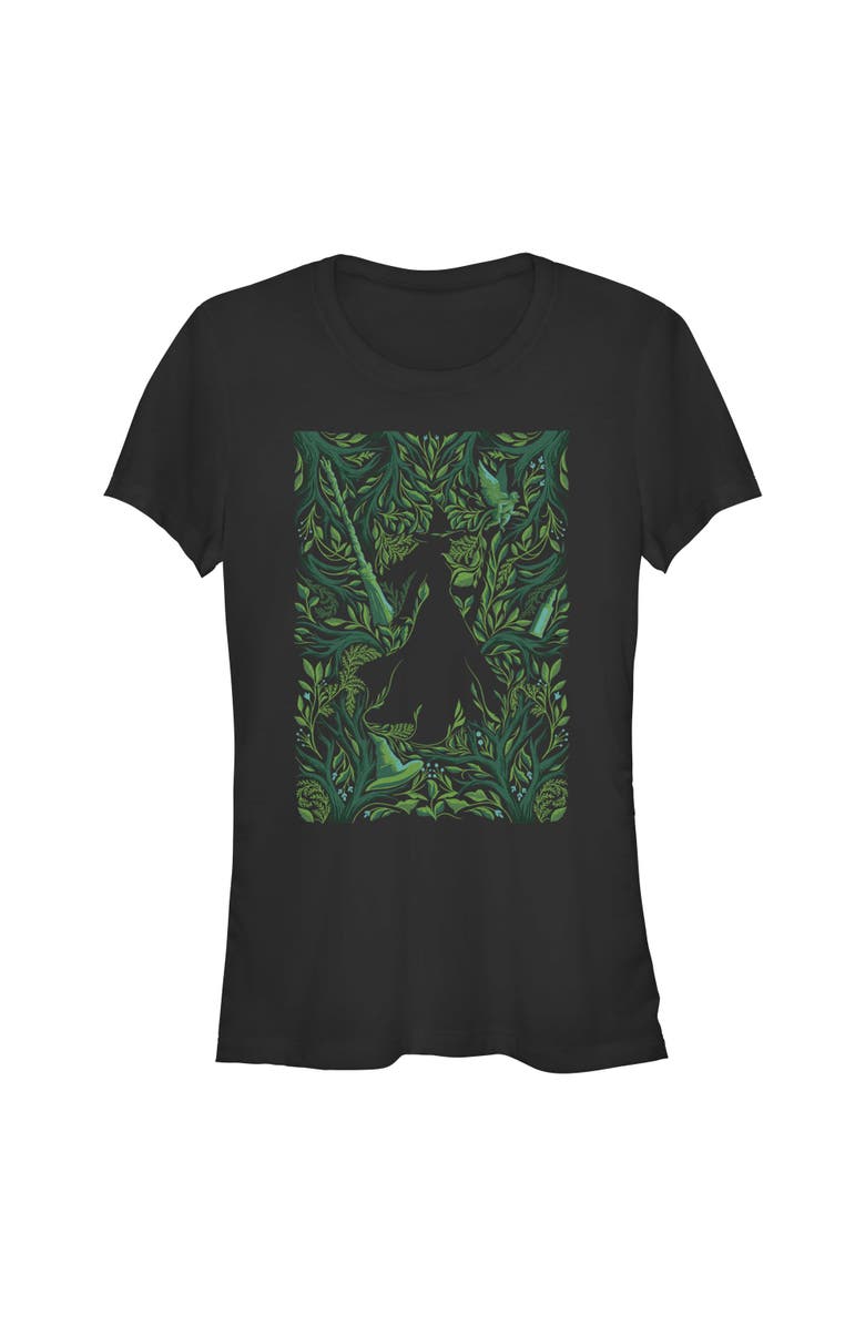Wicked: For Good Junior's Wicked For Good Elphaba Forest Green Poster Graphic T-Shirt, Main, color, Black
