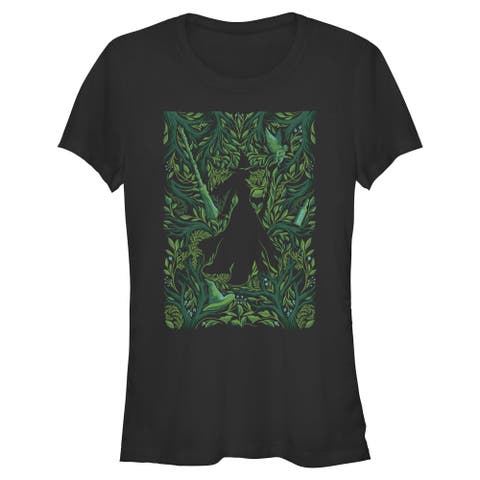 Junior's Wicked For Good Elphaba Forest Green Poster  Graphic T-Shirt