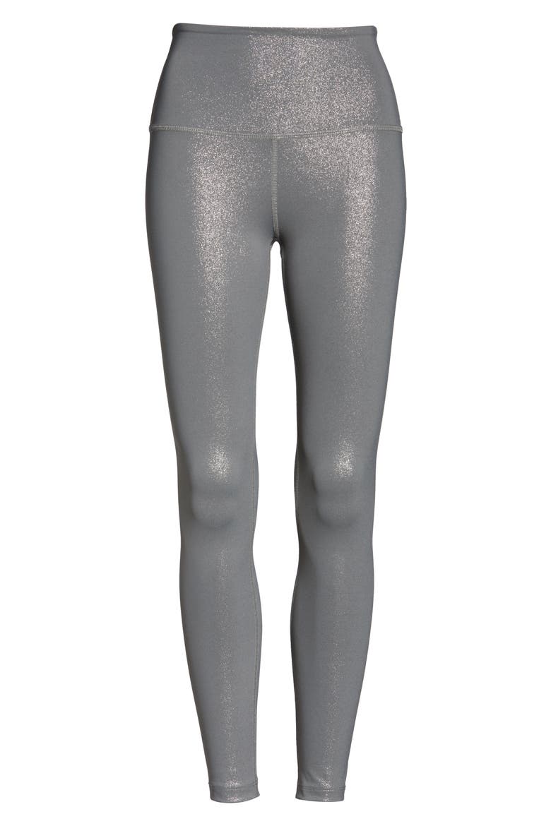 Twinkle High Waist 7/8 Leggings, Alternate, color, STONE GRAY GUNMETAL TWINKLE