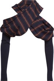 Dries Van Noten Tiba Asymmetric Merino Wool Shrug