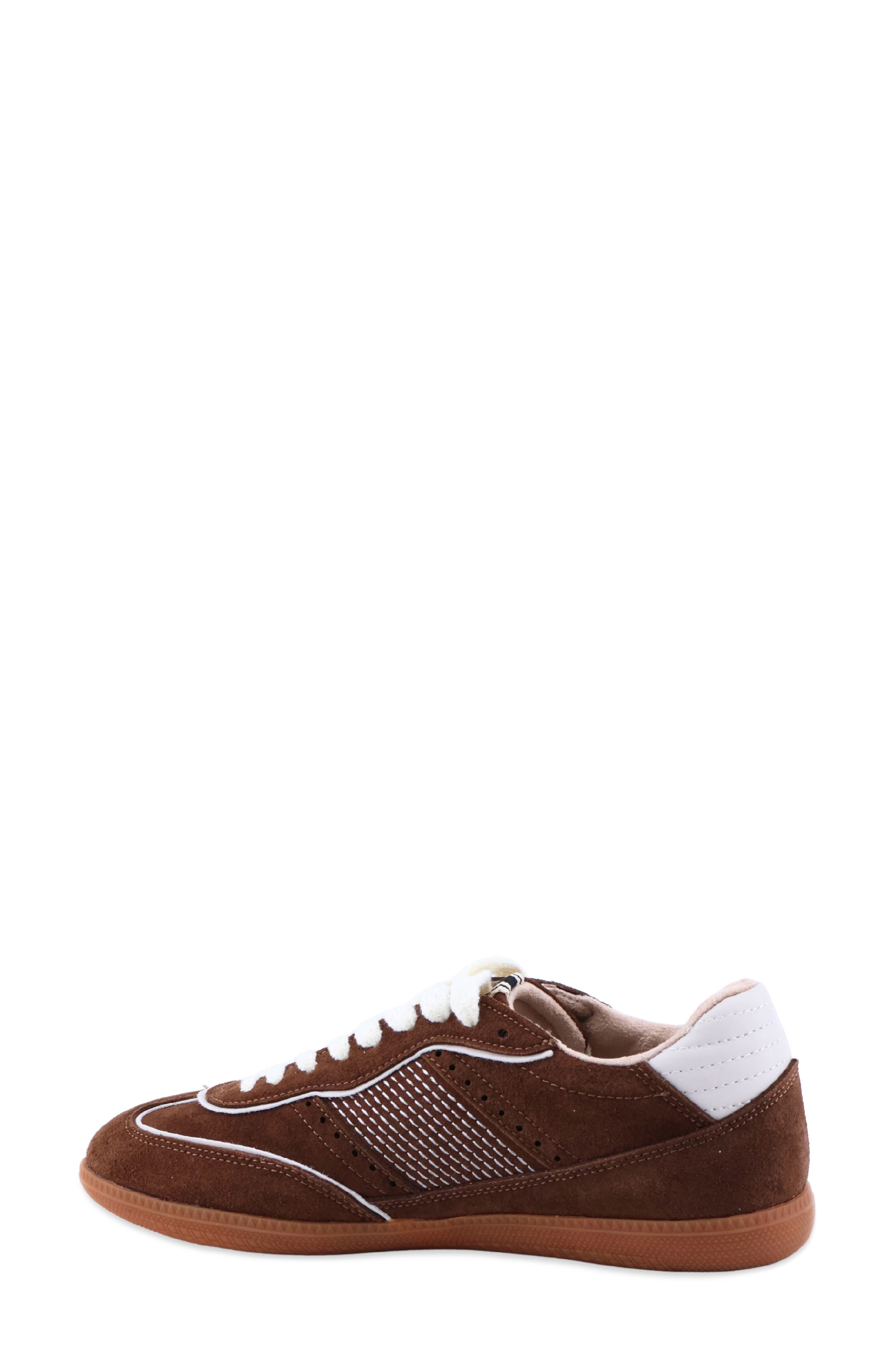 Sophie Faux Suede Sneaker, Alternate, color, BROWN SUEDE