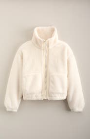 Zella Girl Kids' Fluffy Fleece Jacket