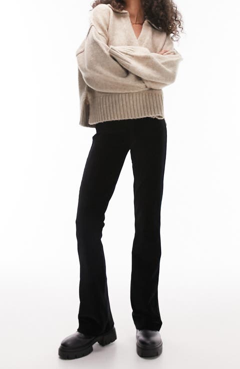 Flare Corduroy Pull-On Pants