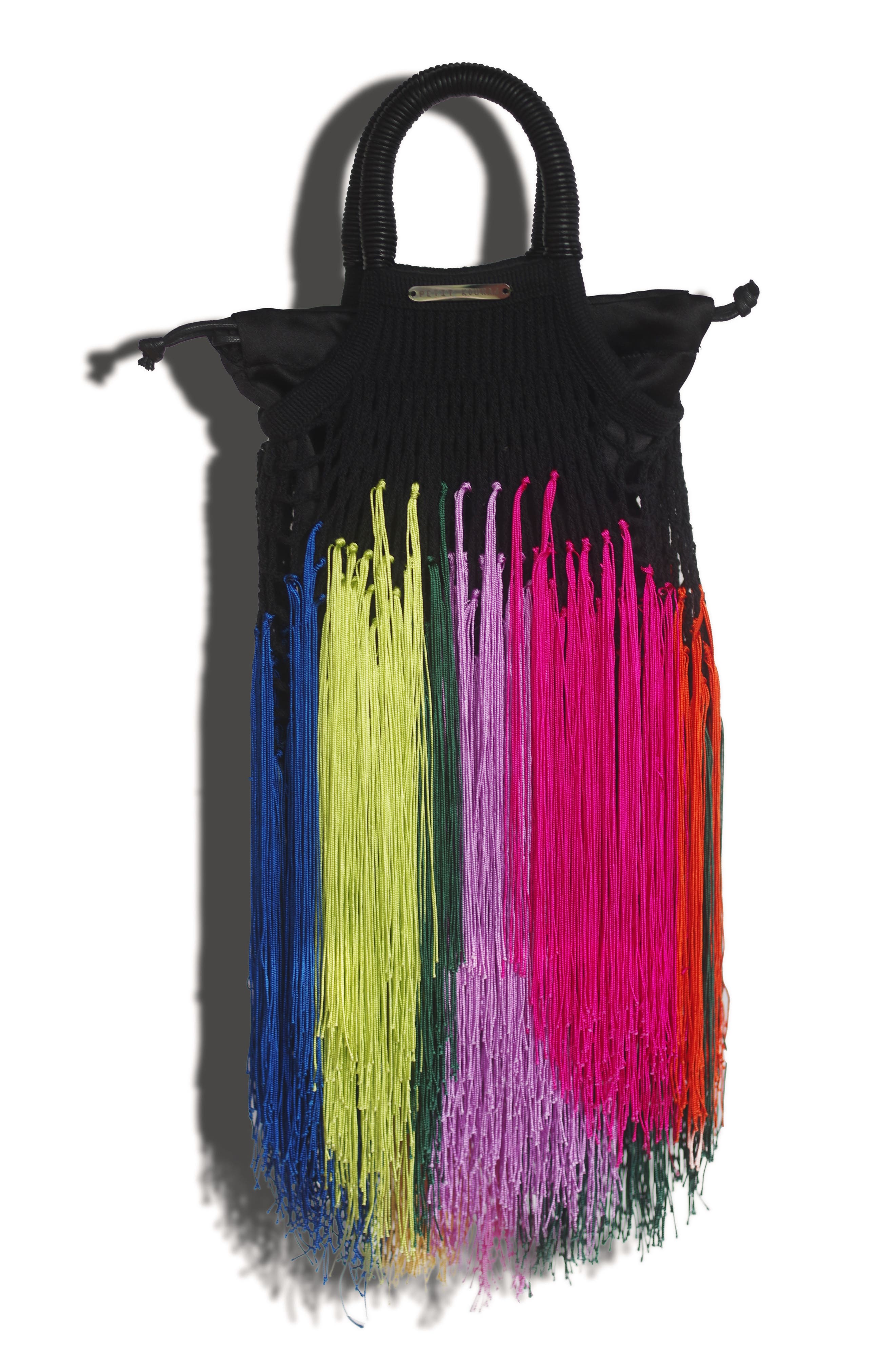 Petit Kouraj Mini Fringe Top Handle Bag, Alternate, color, 