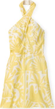 Cartolina Moran Halter Mini Dress