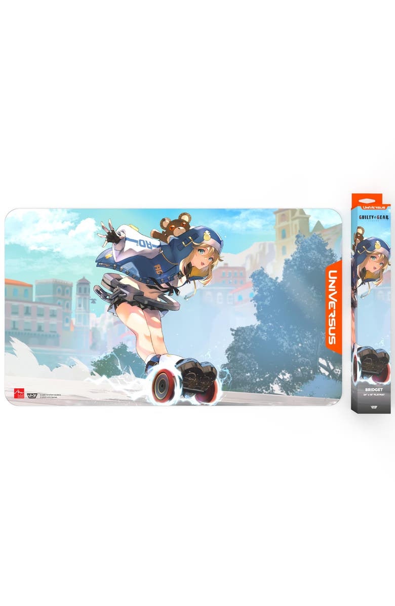 UniVersus GUILTY GEAR, STRIVE, Playmat, Bridget - 24x14 Inch Neoprene Mat, Alternate, color, Multicolored
