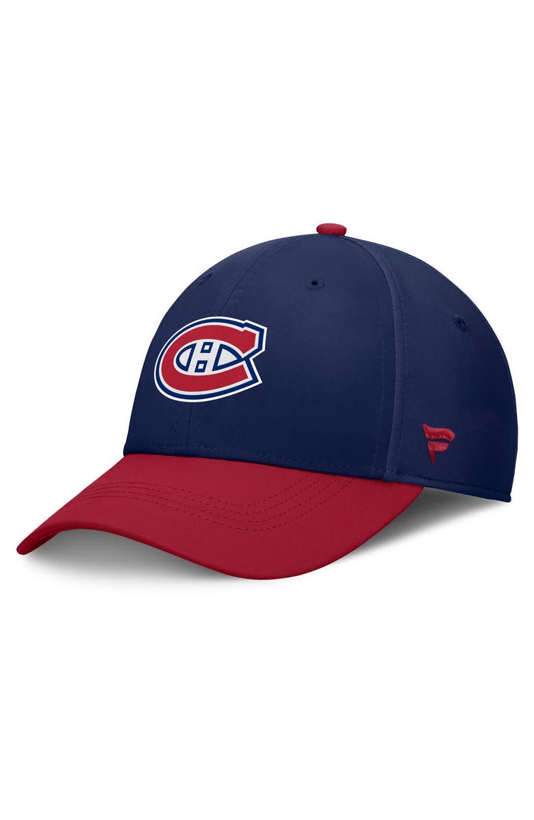 FANATICS Men's Fanatics Navy/Red Montreal Canadiens Authentic Pro Rink Flex Hat, Alternate, color, 