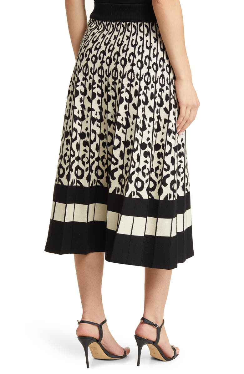 NIKKI LUND Mija Jacquard Skirt, Alternate, color, Black