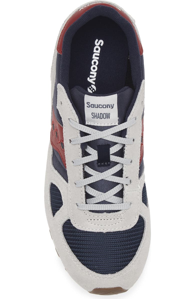 Saucony Kids' Shadow Original Sneaker, Alternate, color, Grey/ Navy/ Red