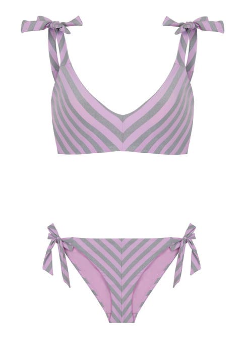 Beyond The Lines Crop Top & Brazilian Bottom