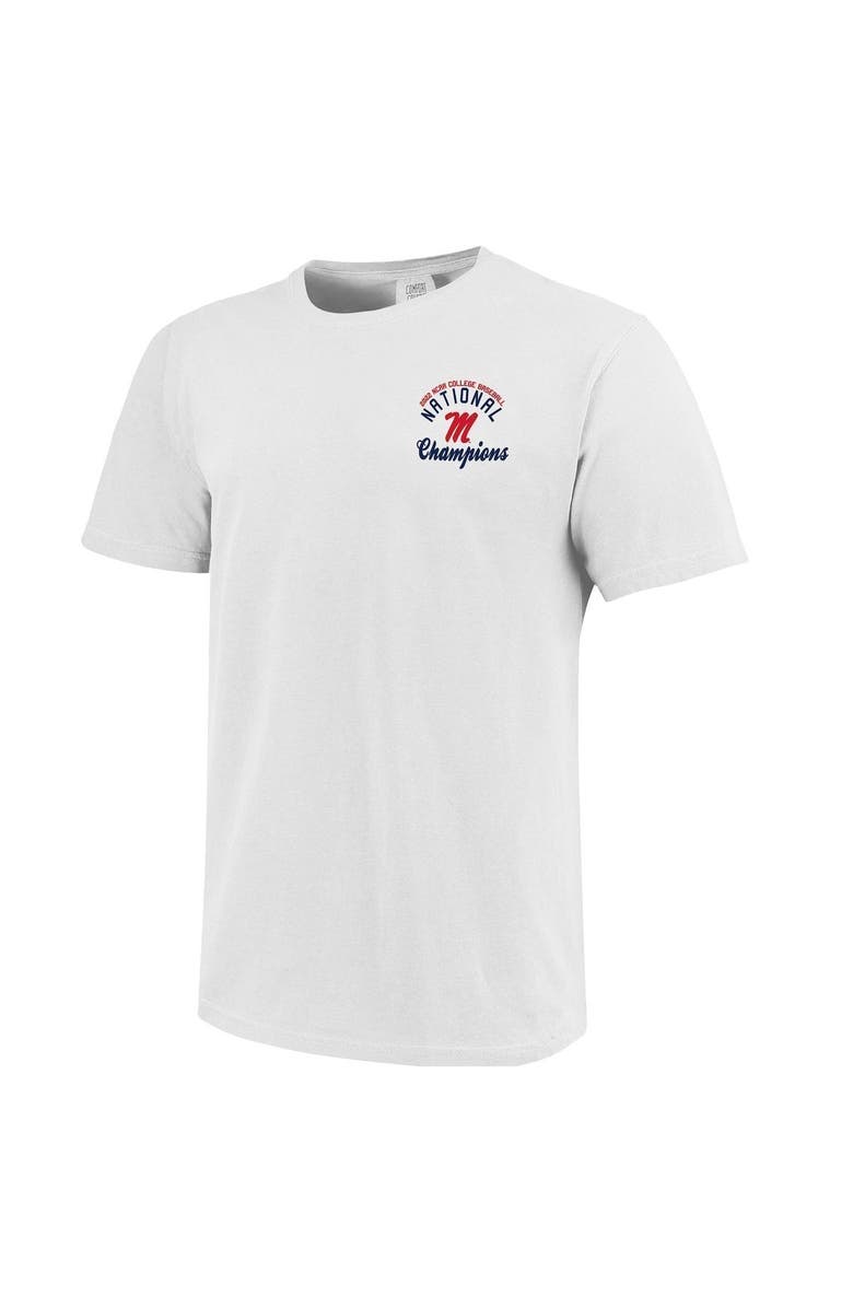 IMAGE ONE Men's White Ole Miss Rebels 2022 NCAA Men's Baseball College World Series Champions Script T-Shirt, Alternate, color, 