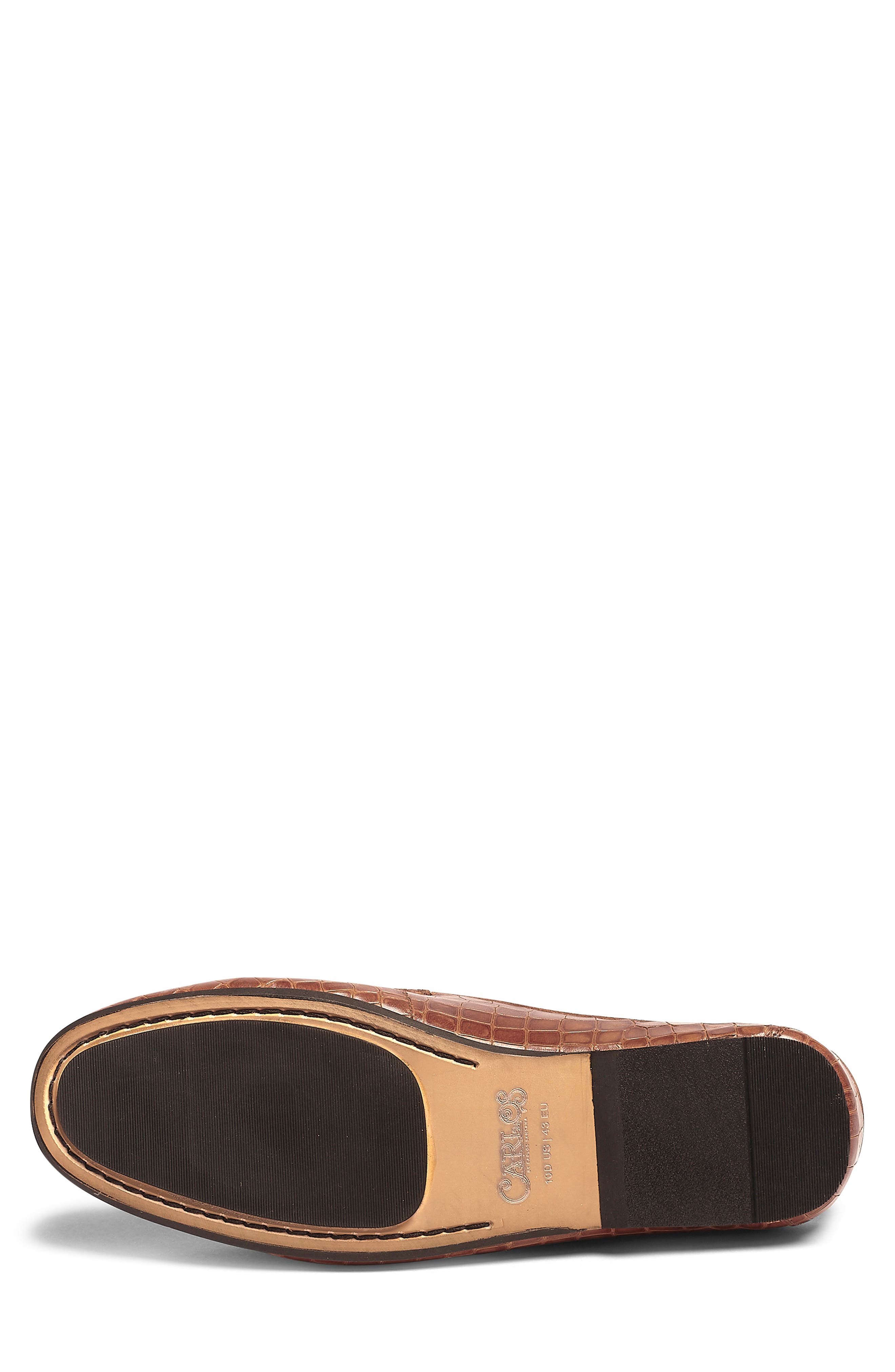 CARLOS SANTANA Hades Croc Embossed Leather Mule, Alternate, color, Tan