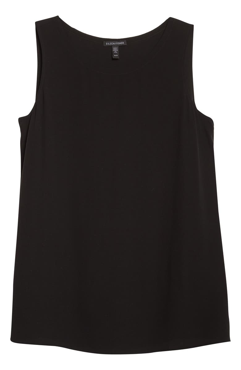 Eileen Fisher Ballet Neck Silk Tunic Top, Alternate, color,