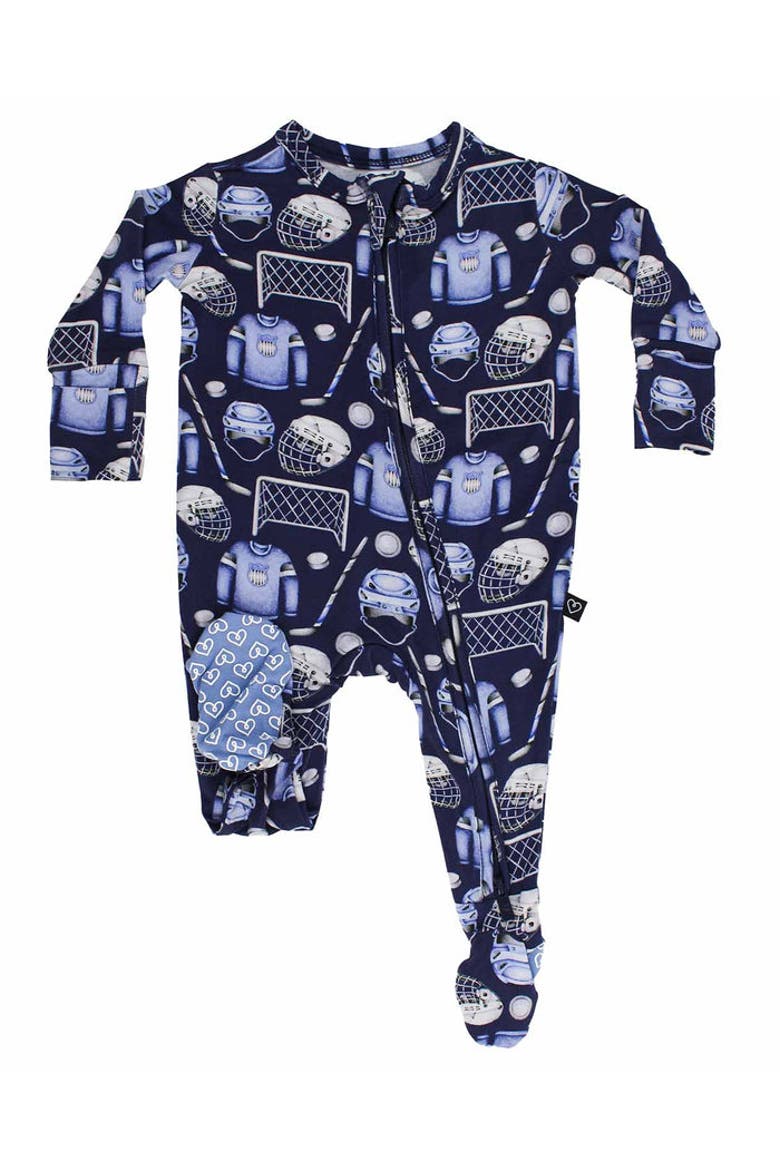Baby Zippered Footie Pajamas, Main, color, Blue
