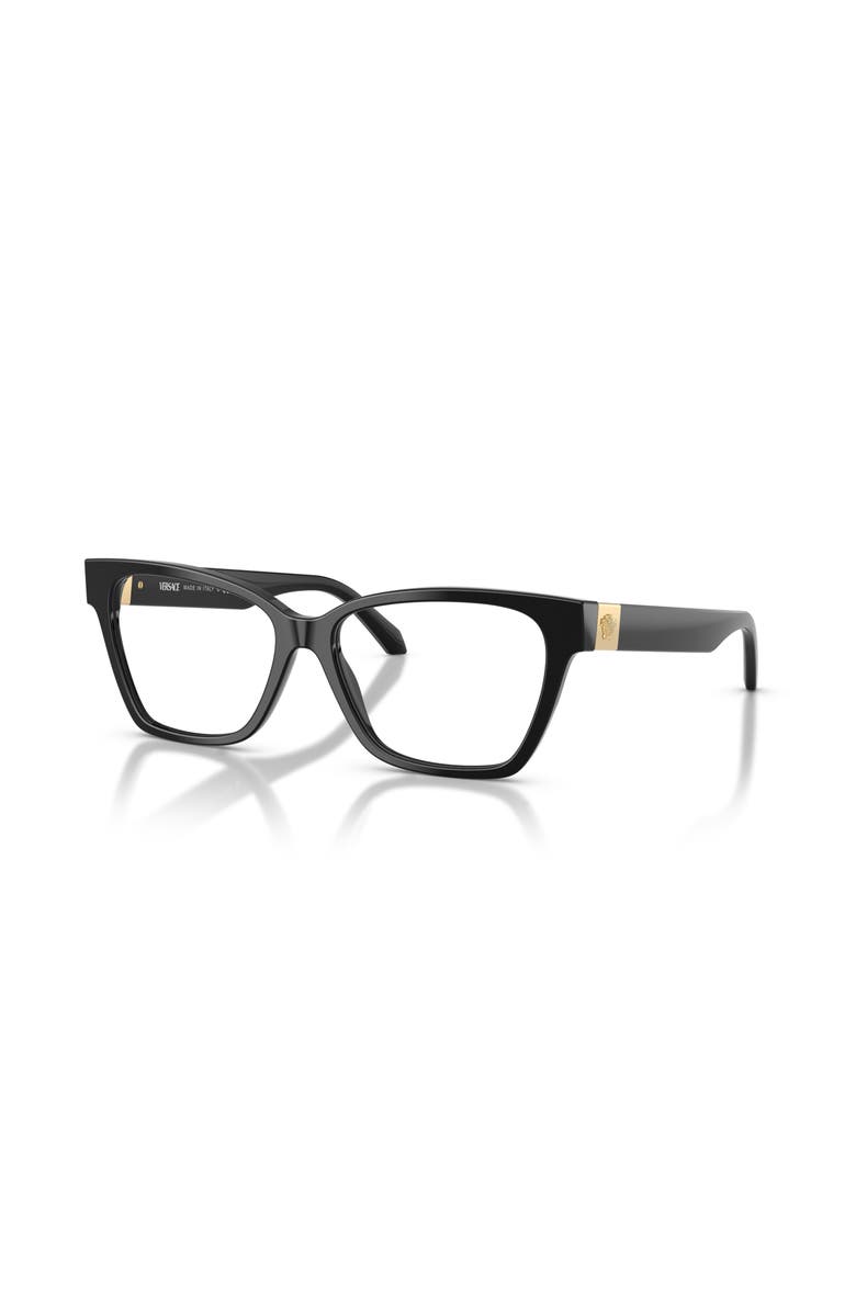 Versace 53mm Cat Eye optical glasses, Main, color, Black