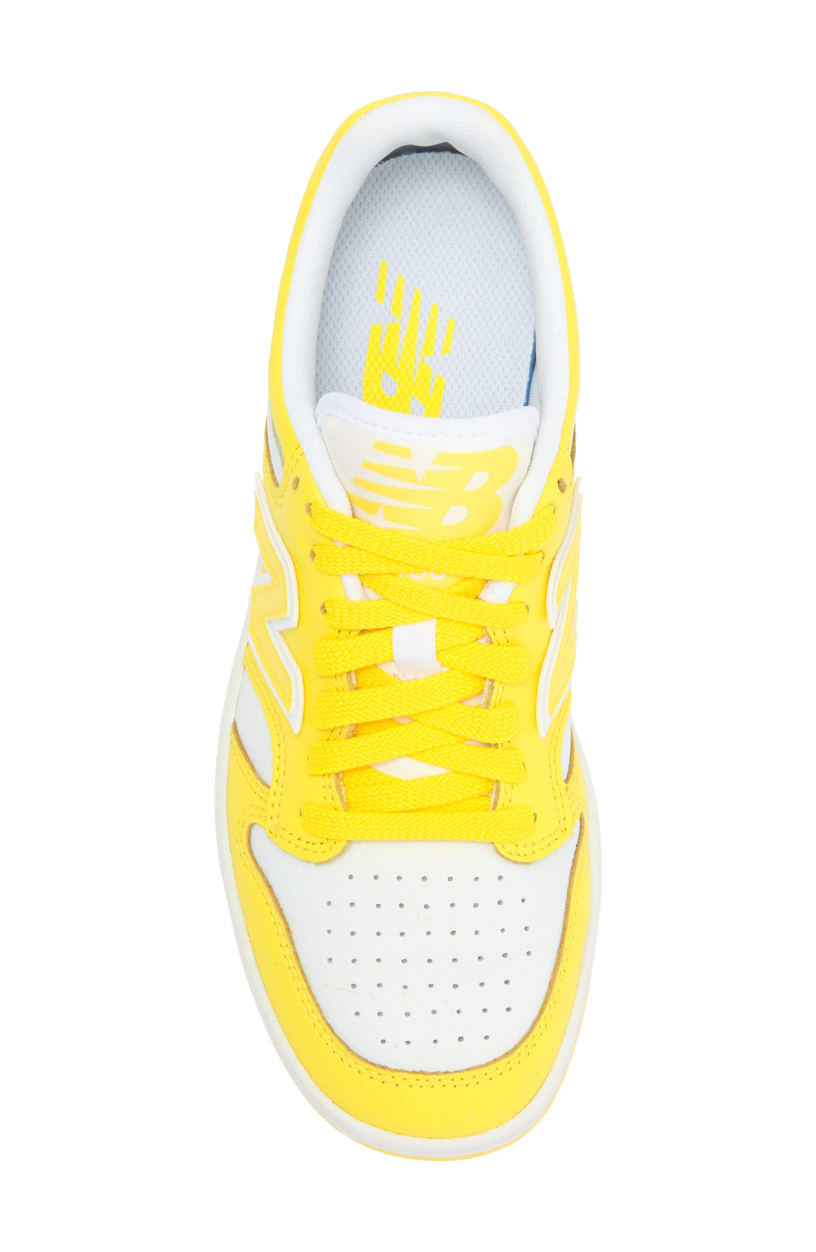 New Balance 480 Basketball Sneaker, Alternate, color, Lemon Zest/ White