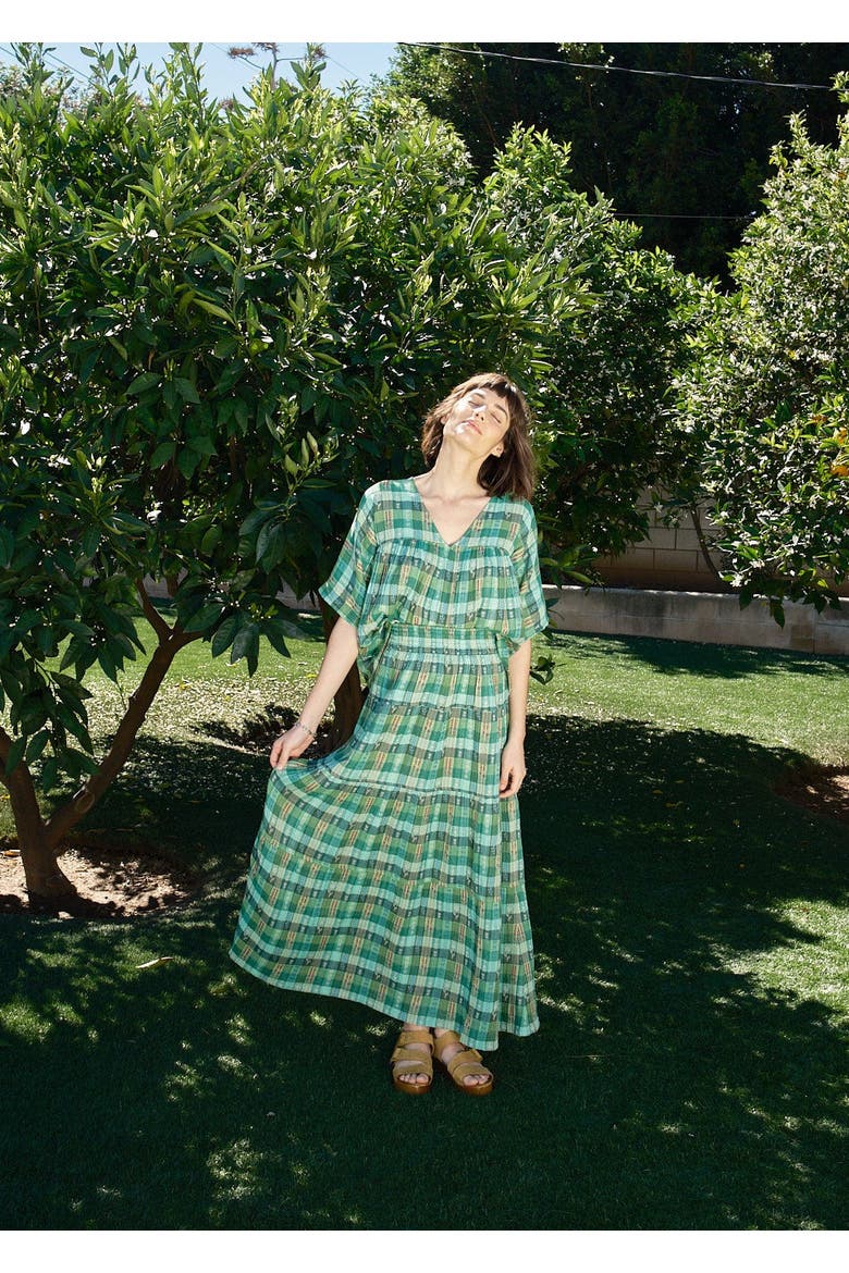 Mojave Tiered Maxi Skirt, Alternate, color, Garden