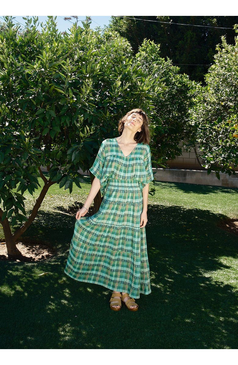 Ace & Jig Mojave Tiered Maxi Skirt, Alternate, color, Garden