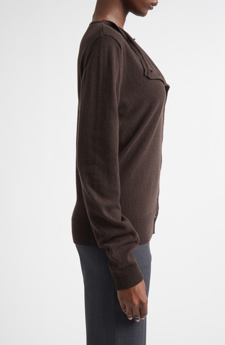 Paloma Wool Donalti Extrafine Merino Wool Cardigan, Alternate, color, Taupe