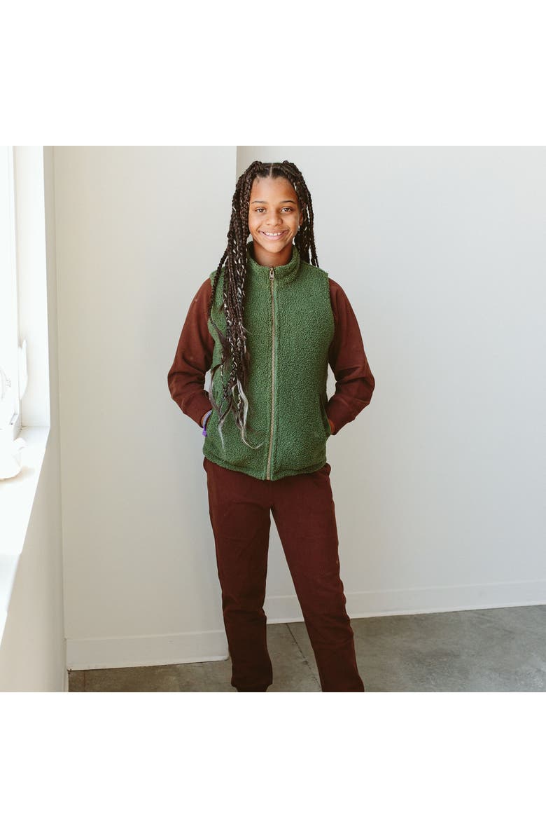 goumikids Goumi Kids Reversible Vest, Alternate, color, Spruce