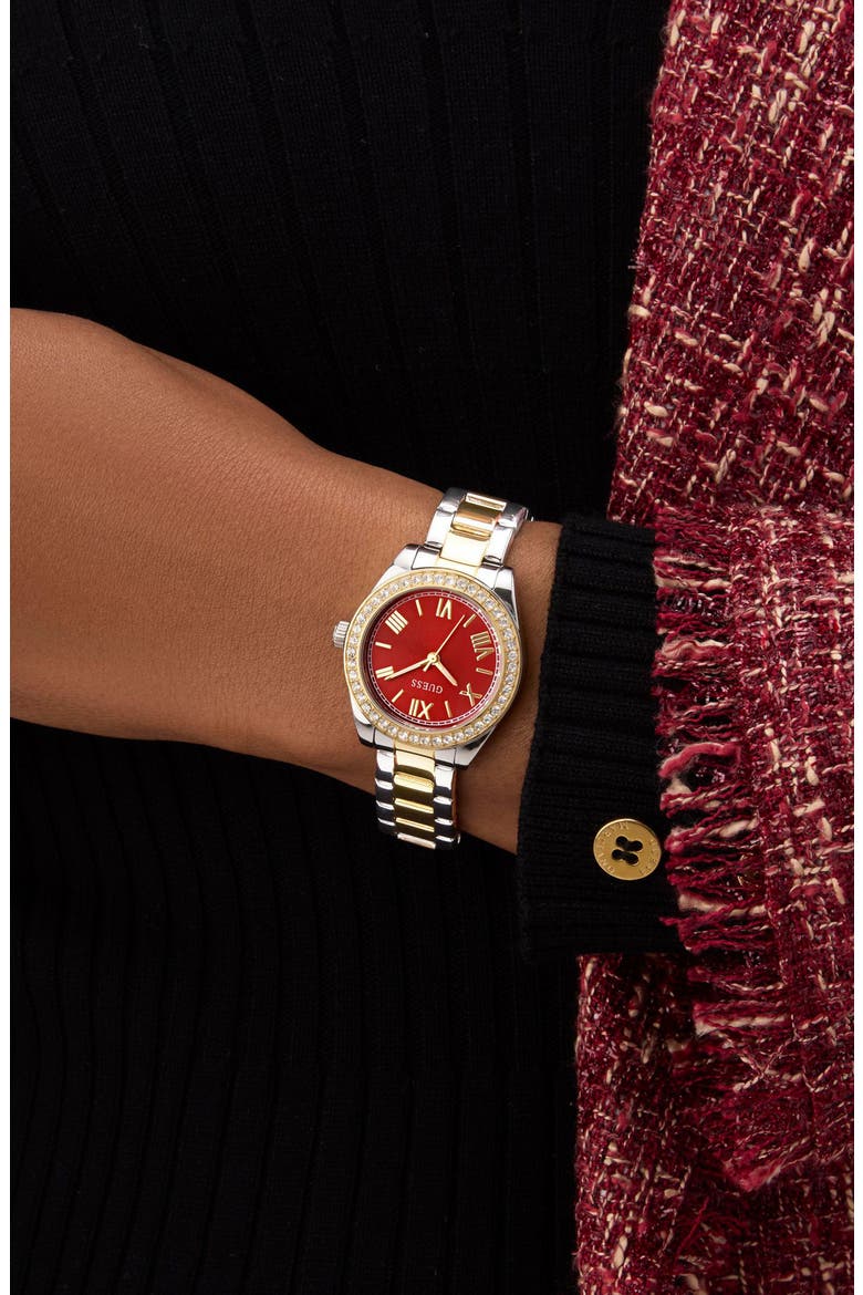 Mini Luna Two-Tone Bracelet Watch, 30mm, Alternate, color, 2-TONE