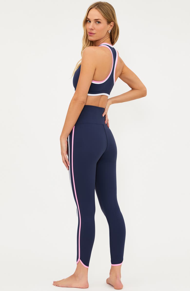Beach Riot Nella Side Stripe Ankle Leggings, Alternate, color, Sleet Colorblock
