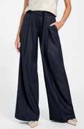GUESS Zanita Pinstripe Wide Leg Pants