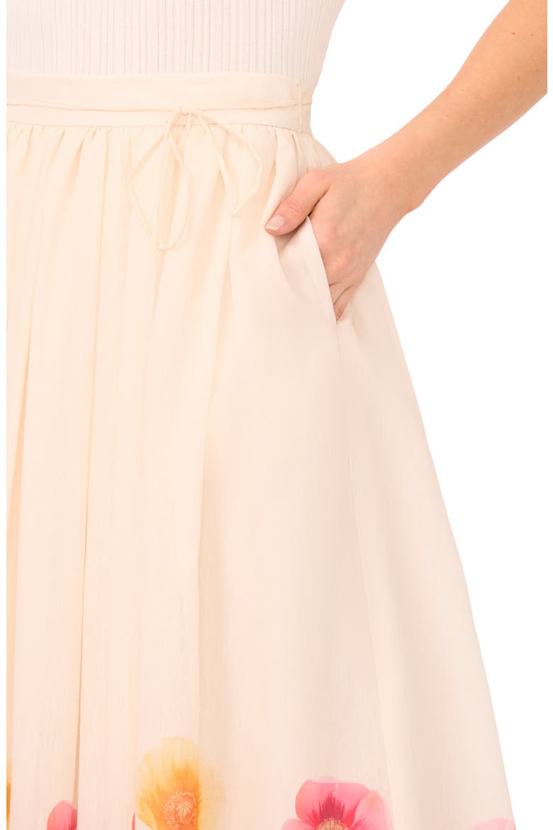 Megan Placed Floral Skirt, Alternate, color, ANTIQUE WHITE